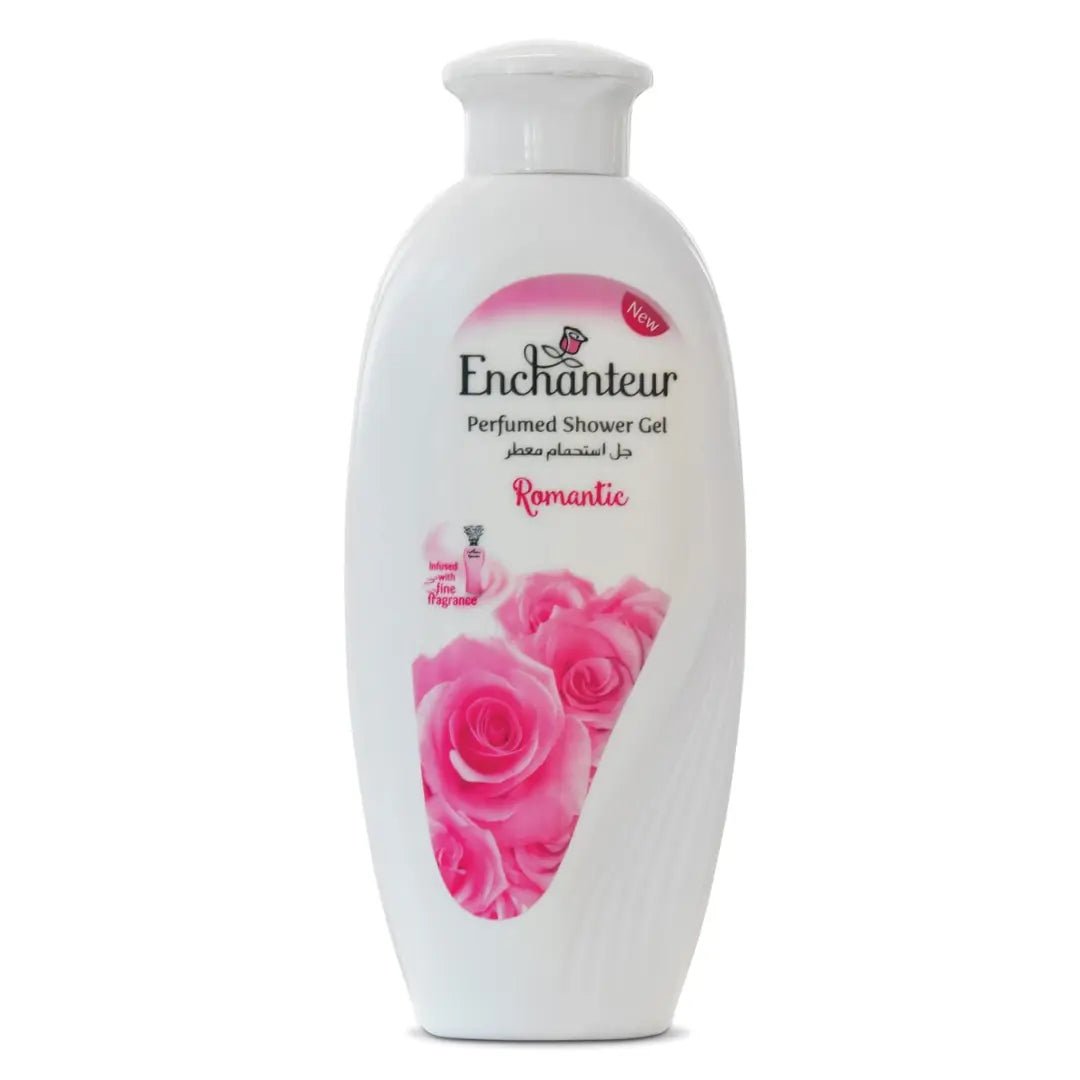 Enchanteur Romantic Perfumed Shower Gel (Body Wash) for Women, 250ml with Roses & Jasmine Extracts - Deals999