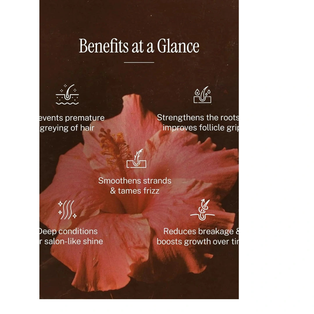 JUNGLE BERRY Hibiscus & Black Seed Hair Oil | Combats Hair Fall | Vitamin E Nourishes Roots (50 ml