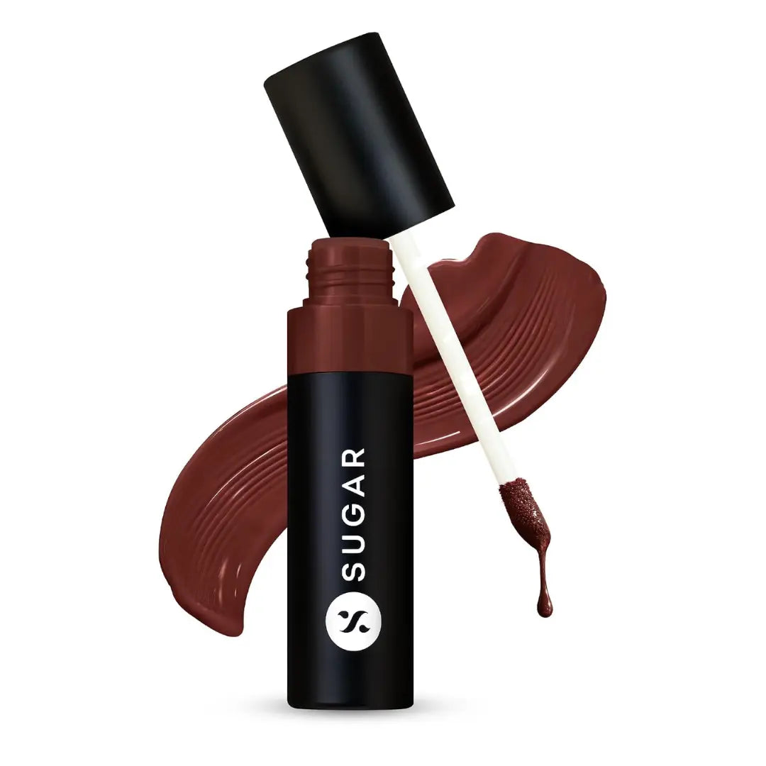 SUGAR Cosmetics Partner In Shine Transferproof Glossy Lipstick | Lasts upto 24hrs | Transferproof & Smudgeproof - 3ml