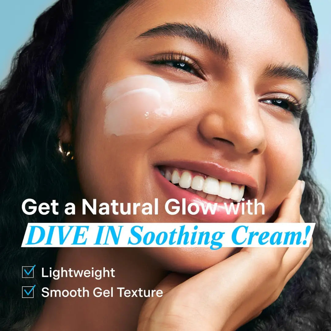 TORRIDEN DIVE-IN Low-Molecular Hyaluronic acid Soothing Cream 3.38 fl oz | Facial Moisturizer Gel for Sensitive, Dry Skin | Fragrance-free, Alcohol-free, No Colorants | Vegan, Clean, Cruelty-Free