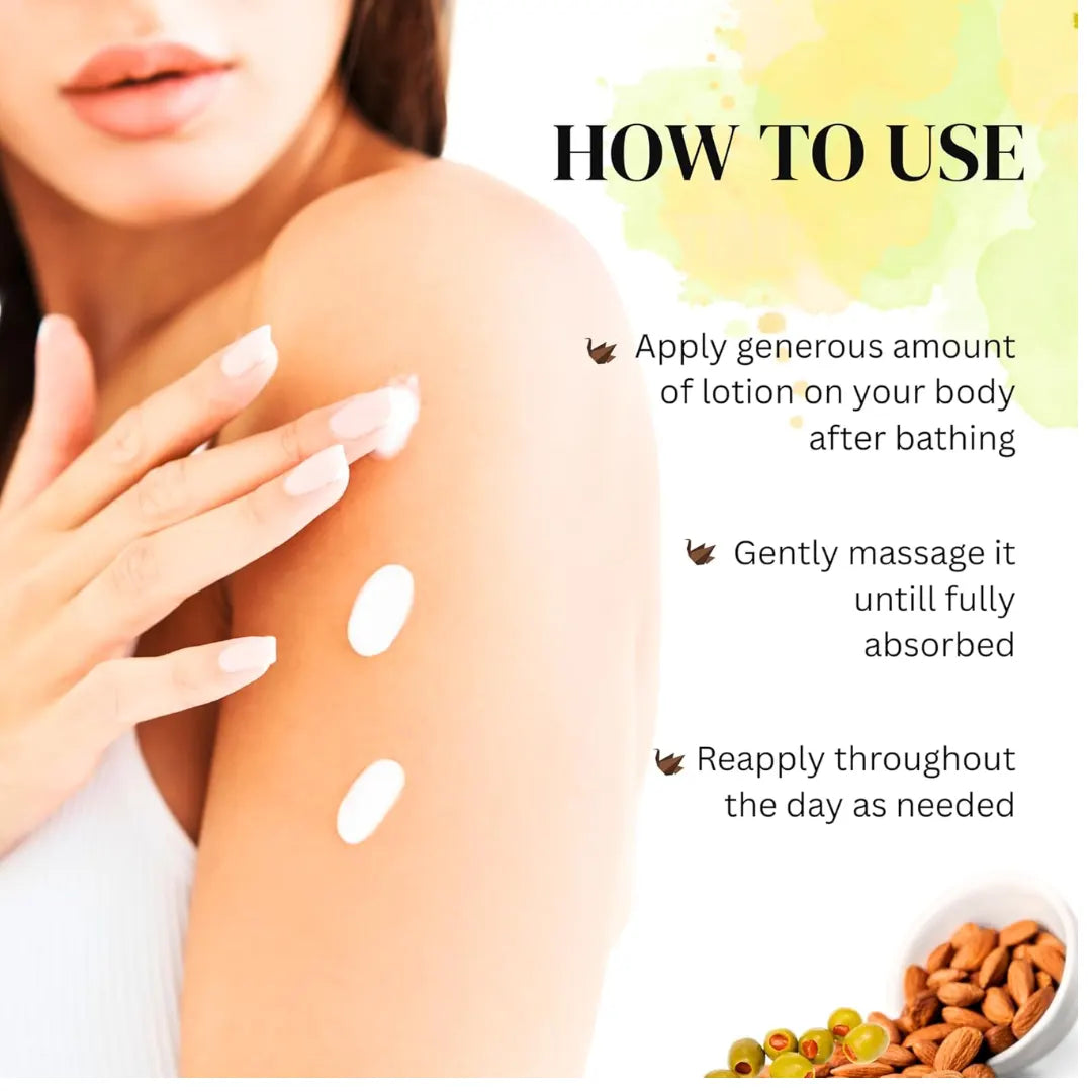 Enchanting Showstopper Almond & Olive Body Lotion | Deep Hydration & Nourishing Moisturizer for Dry Skin | Daily Body Care Lotion for Soft &...