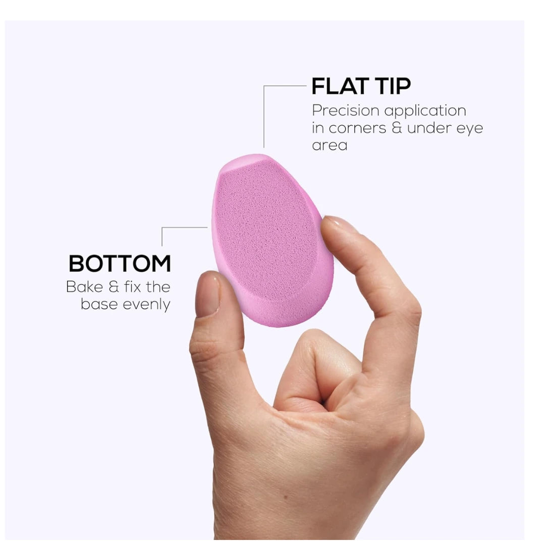 RENEE Makeup Superblender 1pc, Angled Edge Sponge For Effortless Application of Dry & Wet products, Latex Free, Cruelty-Free & Travel friendly ideal for foundation
