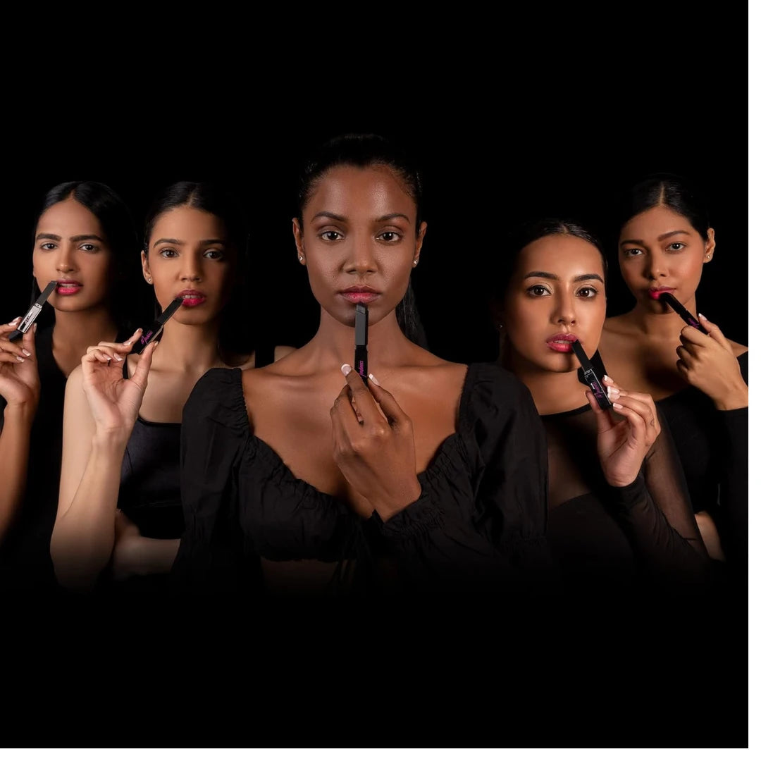 RENEE Madness Ph Lipstick | Black Lipstick With Glossy Pink Payoff| Long Lasting Nourishment, Enriched With Vitamin E & Jojoba Oil| Vegan & Paraben Free | 3gm