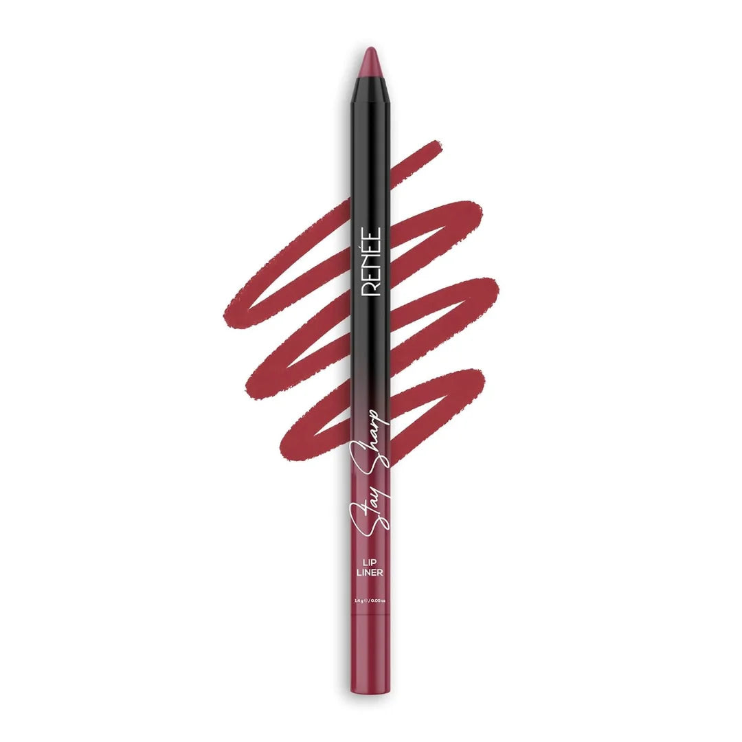 RENEE Stay Sharp Lip Liner- Mauve Muse | Creamy, Matte Lip Liner, Rich Pigment | Waterproof & Smudge-Resistant, Non-Drying & Long-Lasting | 03