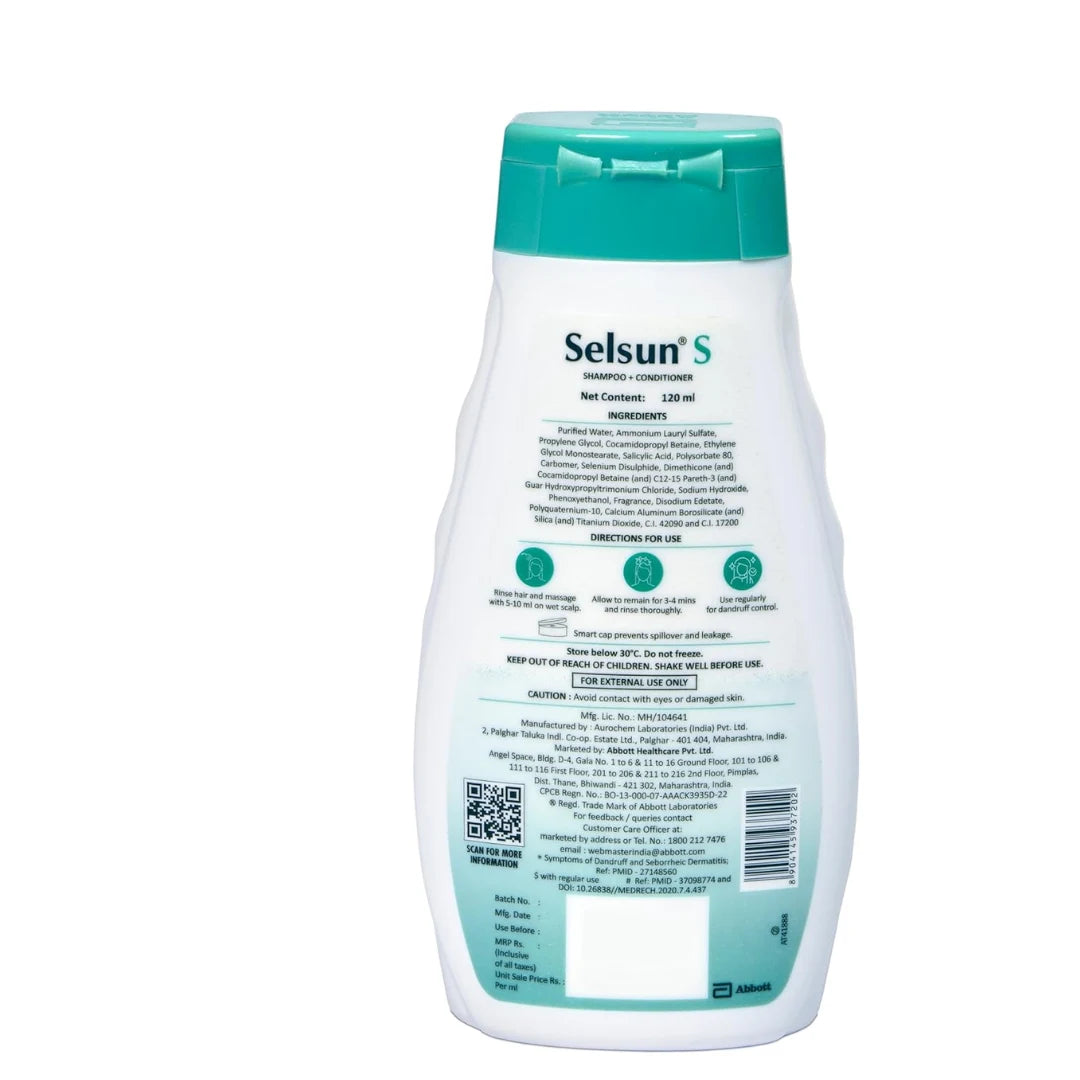 Selsun-S 2-in-1 Anti-Dandruff Shampoo + Conditioner 120ml