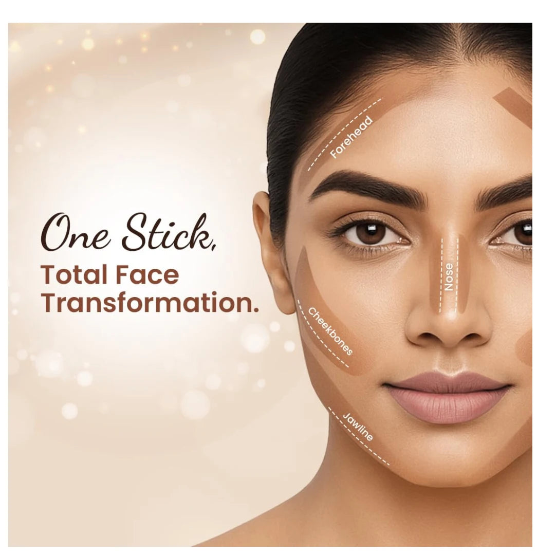 Swiss Beauty Contour It Up Stick | Sculpts & Defines | With Hyaluronic Acid & Vitamin E | Blendable | Lightweight | Easy To Use & Carry | 8gm