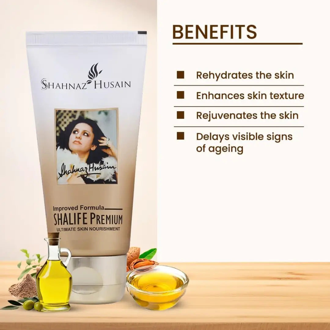 Shahnaz Husain Shalife Premium Nourishing Cream For Ultimate Skin Nourishment | 60gm