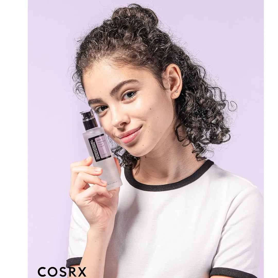 COSRX AHA 7 Whitehead Power Liquid, 3.38 fl.oz / 100ml, Whitehead Remover, Glycolic Acid 7%, AHA Exfoliant, Pore Minimizer, Korean Skin Care, Animal Testing Free, Paraben Free