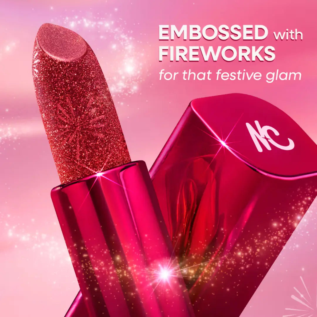 Nykaa Ultra Silk Hydrating Satin Creme Lipstick with Hyaluronic Acid - Sparklin (3.8g)