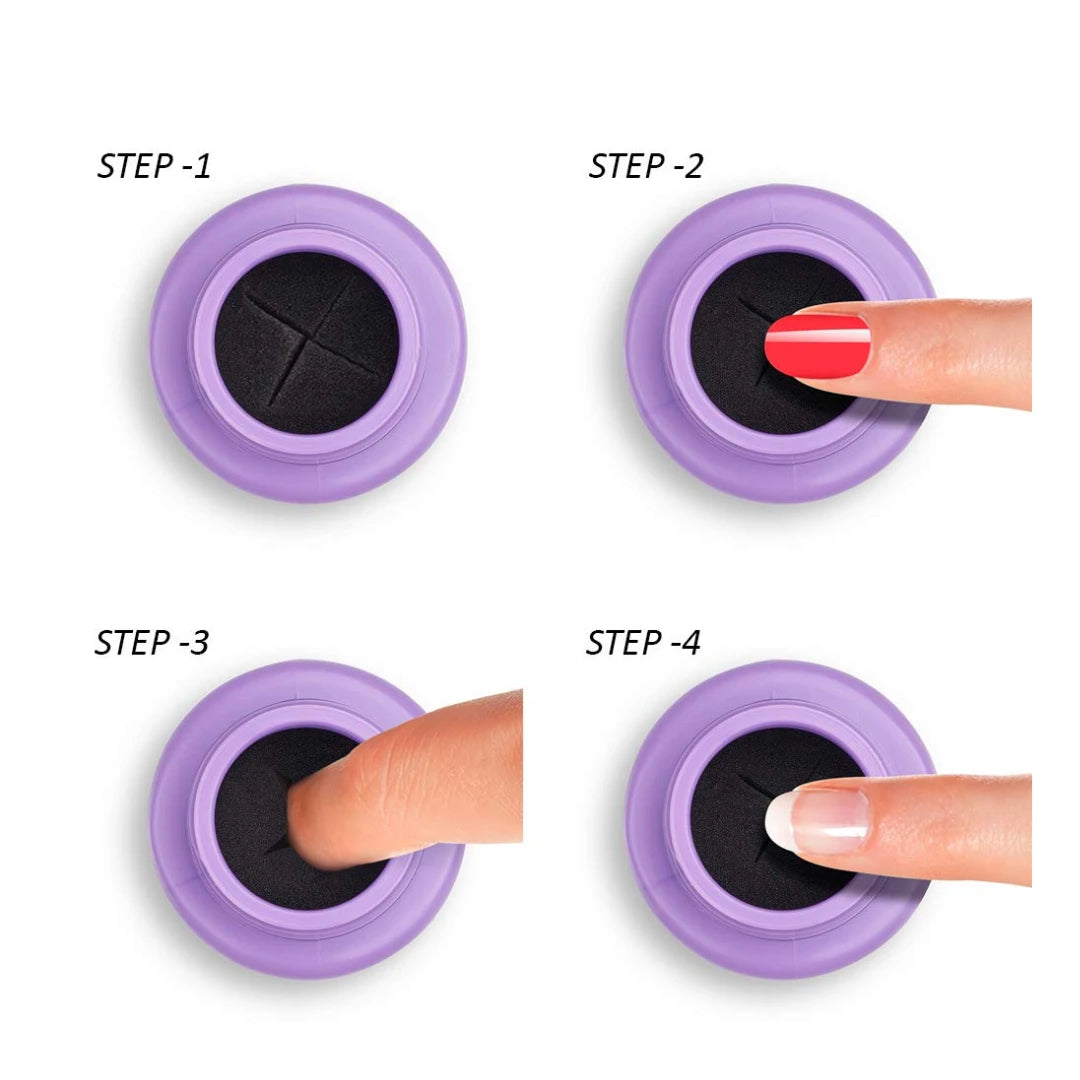 FACES CANADA InstaRemove Dip & Twist Nail Enamel Remover, 80 ml | Floral Fragrance | Vitamin E, Olive Oil, Aloe Vera | Nourishing Formula | Gentle Nail Polish Remover | Acetone Free | Cruelty Free