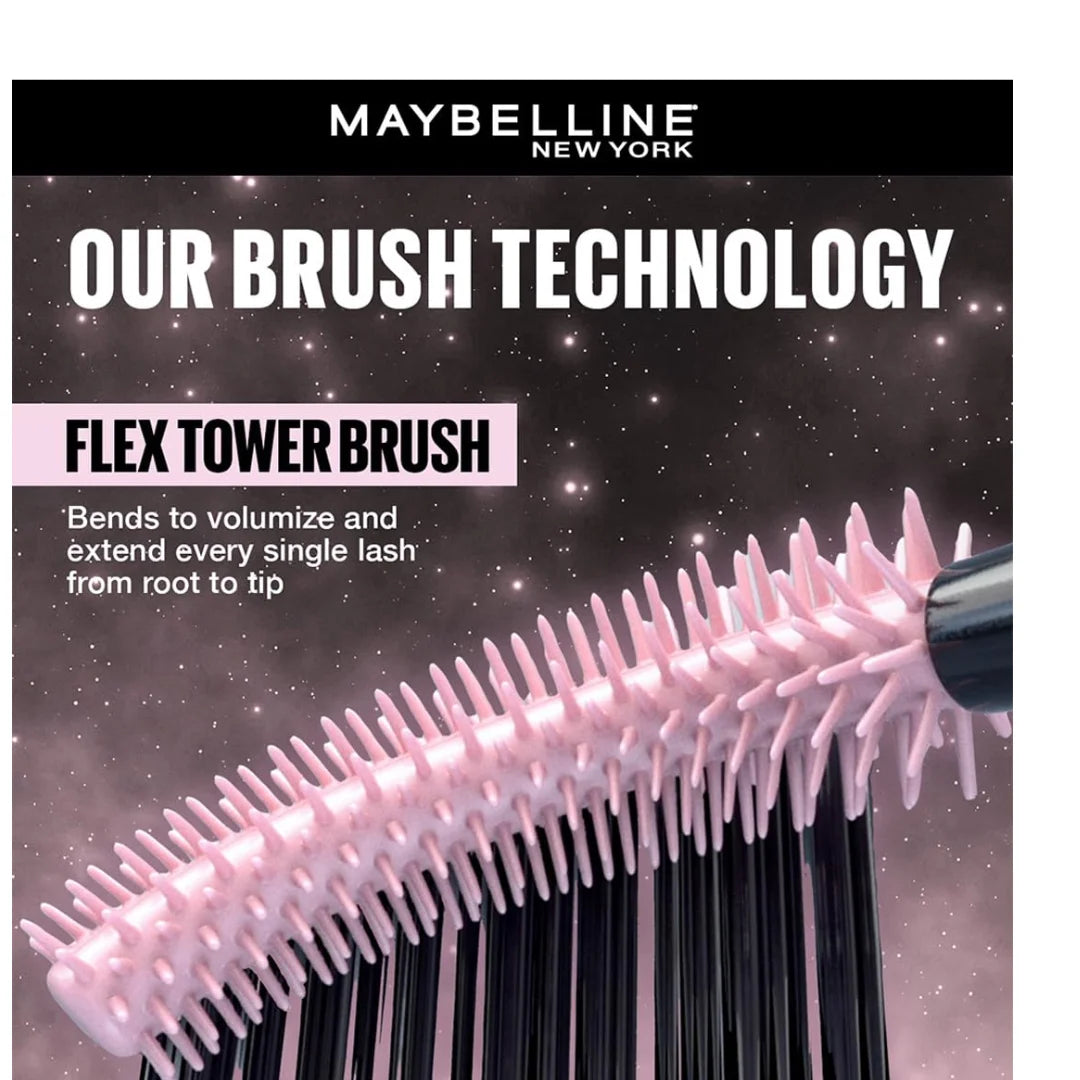 Maybelline New York Lash Sensational Sky High Mascara, Cosmic Black, Lengthening & Volumizing With Bamboo Extract & Fibres. Ophthalmologist tested and Waterproof Mascara | 6ml