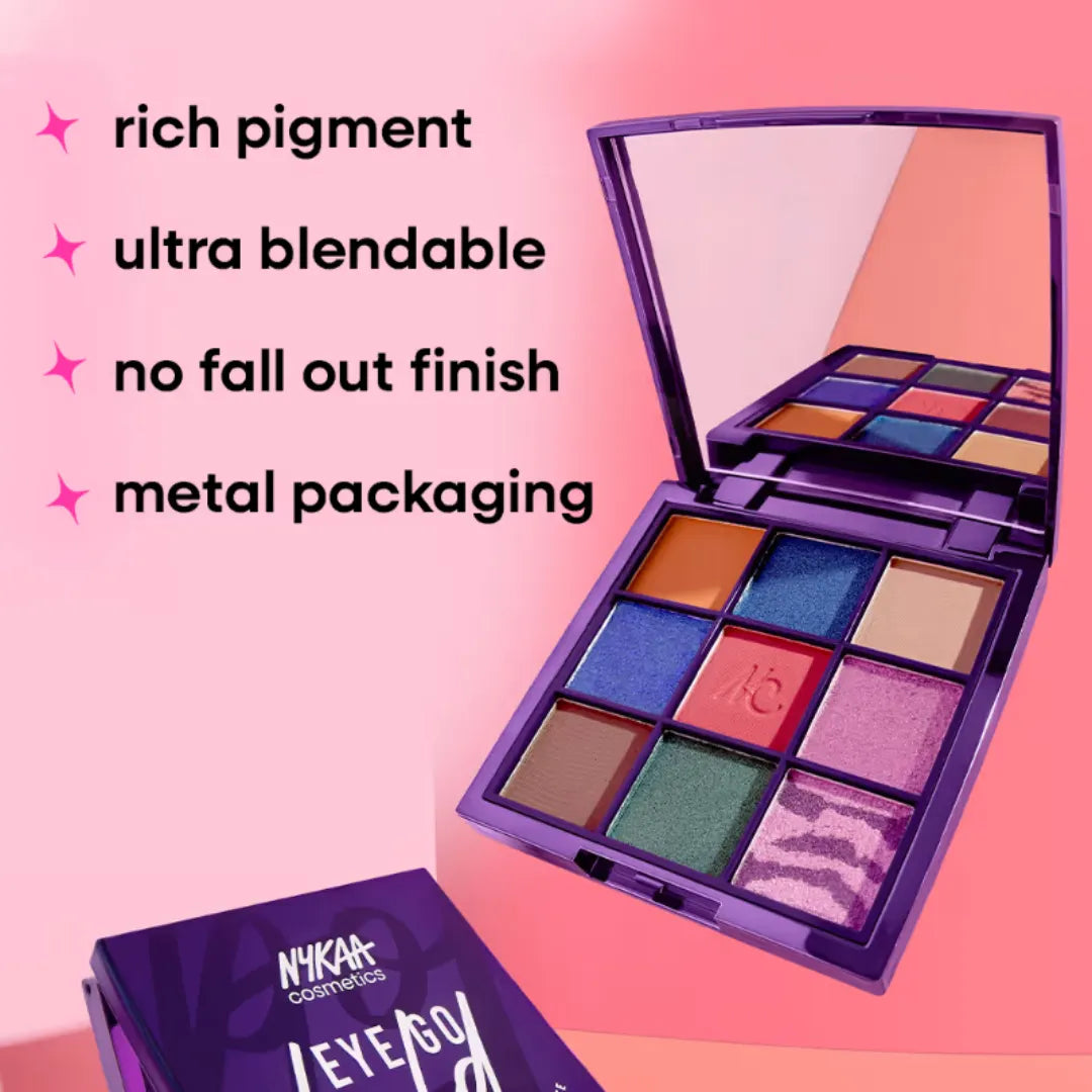 Nykaa Cosmetics Eye Go Bare 9 in 1 Highly Blendable Eyeshadow Palette