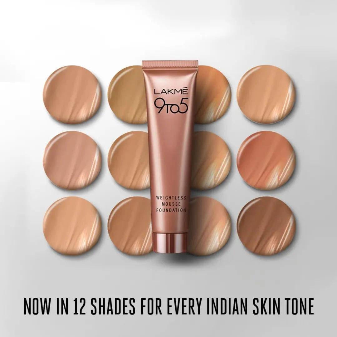 Lakme Powerplay Mousse Foundation, Matte Finish, Full coverage, Lightweight, Long Lasting Face Makeup,Beige Vanilla, 25g