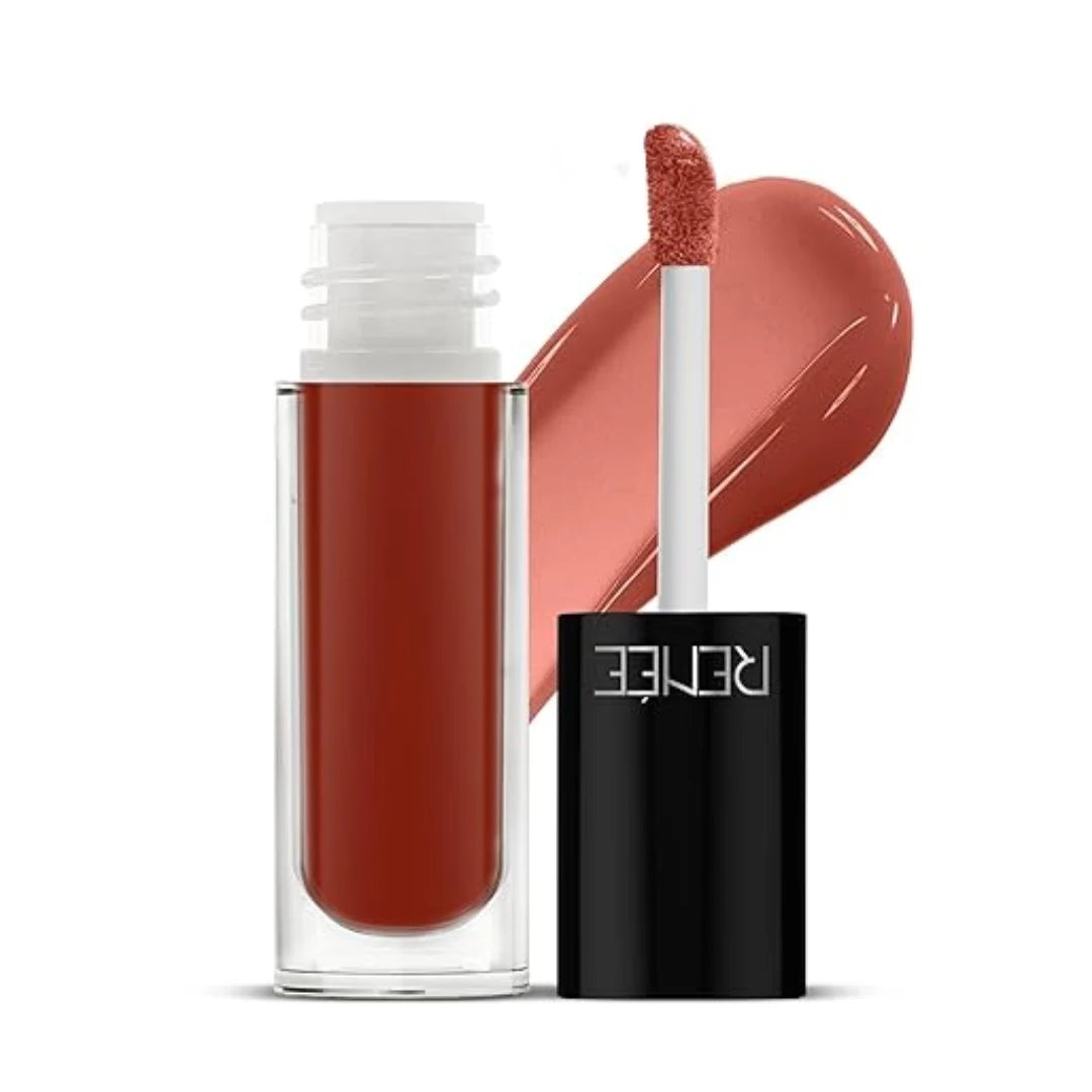 RENEE Hot Lips -Pink Lip Gloss | High-Glossy Shine | Enriched with Vitamin E | Lightweight | Non Sticky | Hydrating Formula | 4.5ml