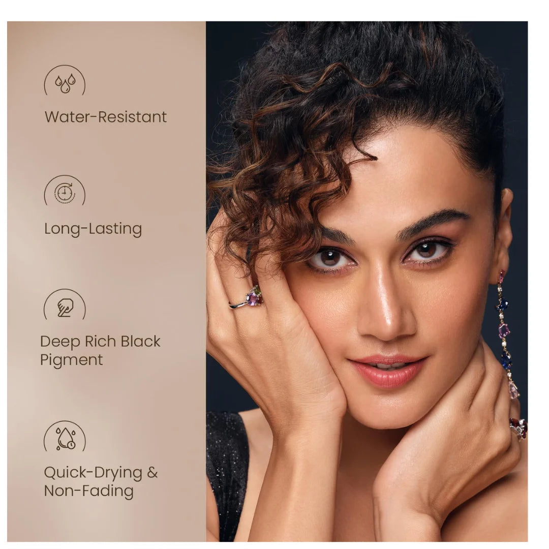 SWISS BEAUTY Eyeliner, Eye MakeUp, Black, 4ml