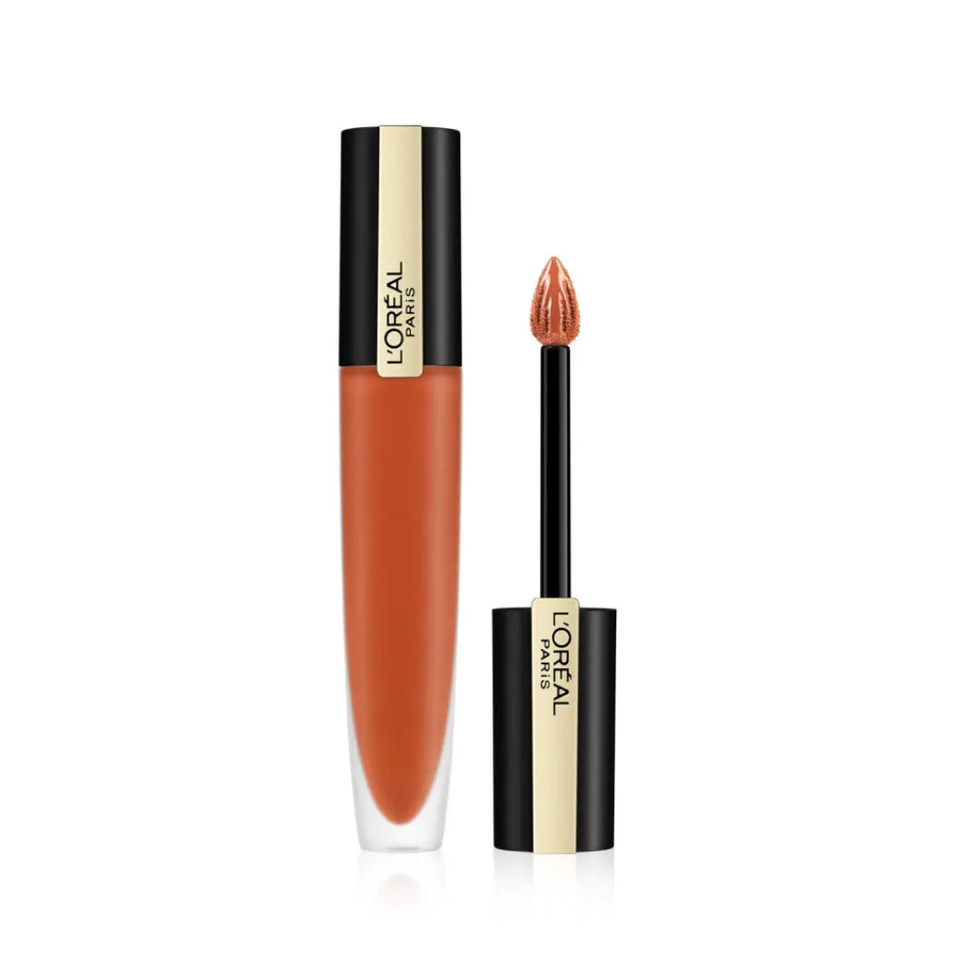 L'Oreal Paris, Rouge Signature Metallics, Liquid Lipstick, 112, Achieve, 7 m