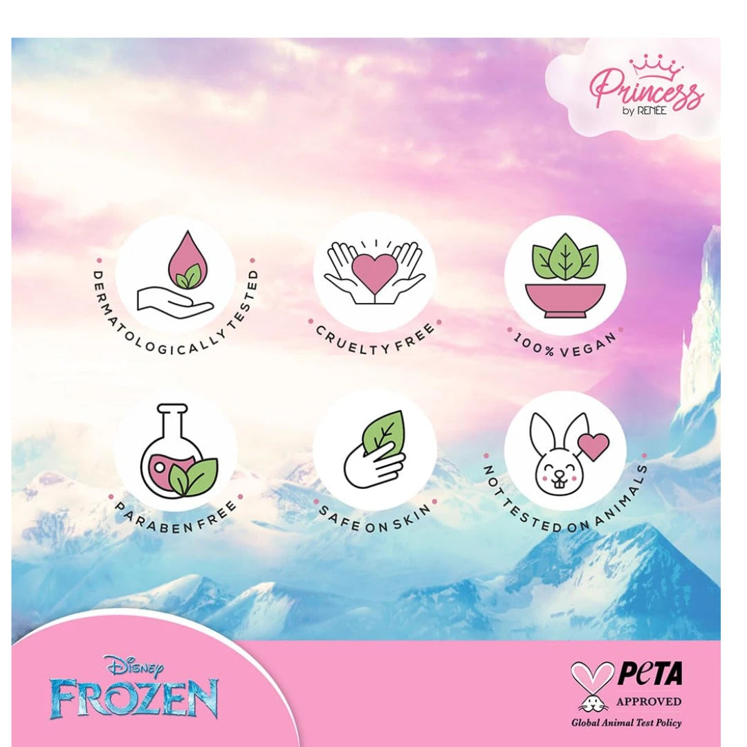 Princess by RENEE Disney Frozen Elsa Snowflake Lip Balm l Intense Moisture l Repairs Flaky & Cracked Lips l Enriched with Vitamin E, Shea & Cocoa Butter l Paraben Free l For Pre-Teen Girls l 7.5 g