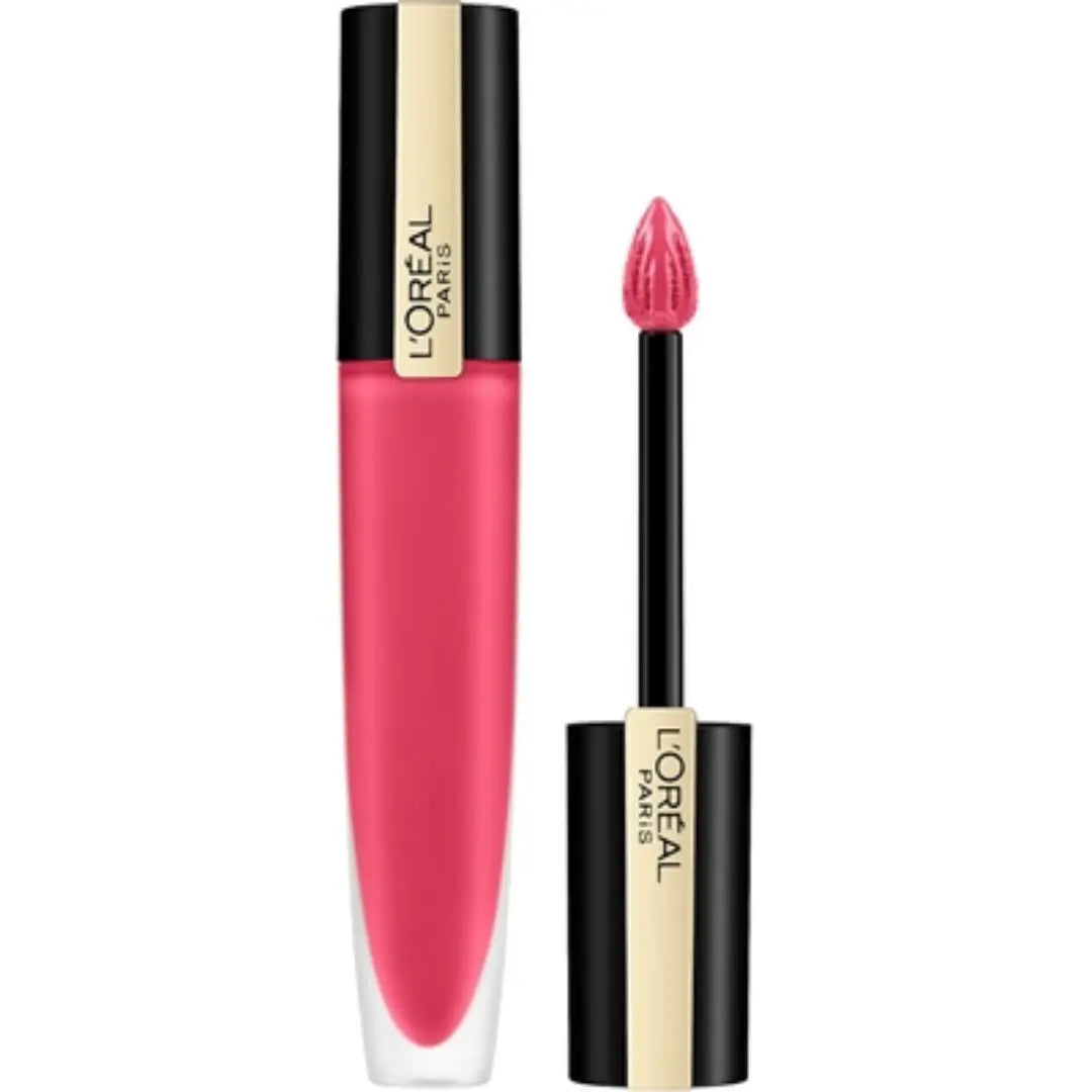 L'Oreal Rouge Signature Matte Liquid Lipstick 128 I Decide, 1 Count Pack of