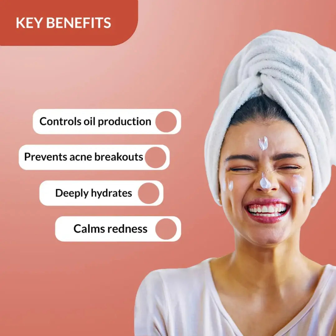 Fixderma Durave Acne Control & Oil Free Moisturizer for Face with Glycolic Acid | Niacinamide | Oily Skin | Face Moisturizer for Women & Men - 50 gm