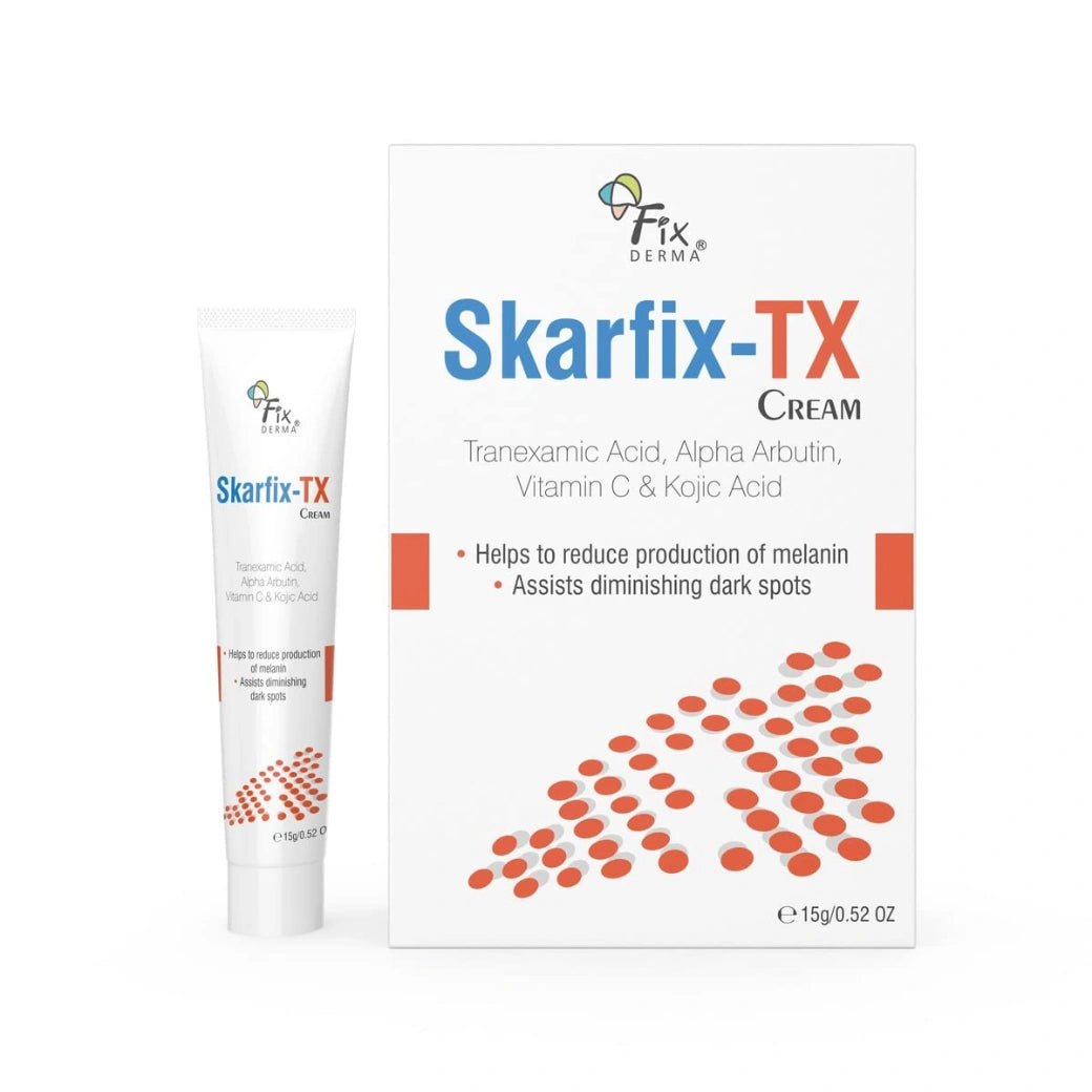 Fixderma Tranexamic Acid + 2% Kojic Acid + 1% Arbutin SKARFIX -TX Face Cream | Pigmentation Removal Cream | Kojic Acid | Uneven Skin Tone - 15 gm (Pack of 1) - Deals999