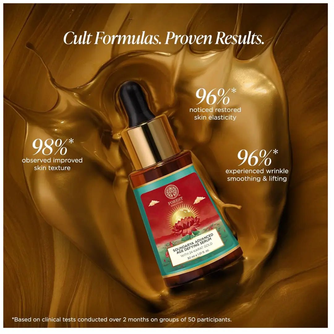 Forest Essentials Soundarya Anti Ageing Serum with 24K Gold | Ayurvedic Face Serum for Clarity, Pigmentation, Firming & Toning the Skin | With Pure Gold. - Deals999