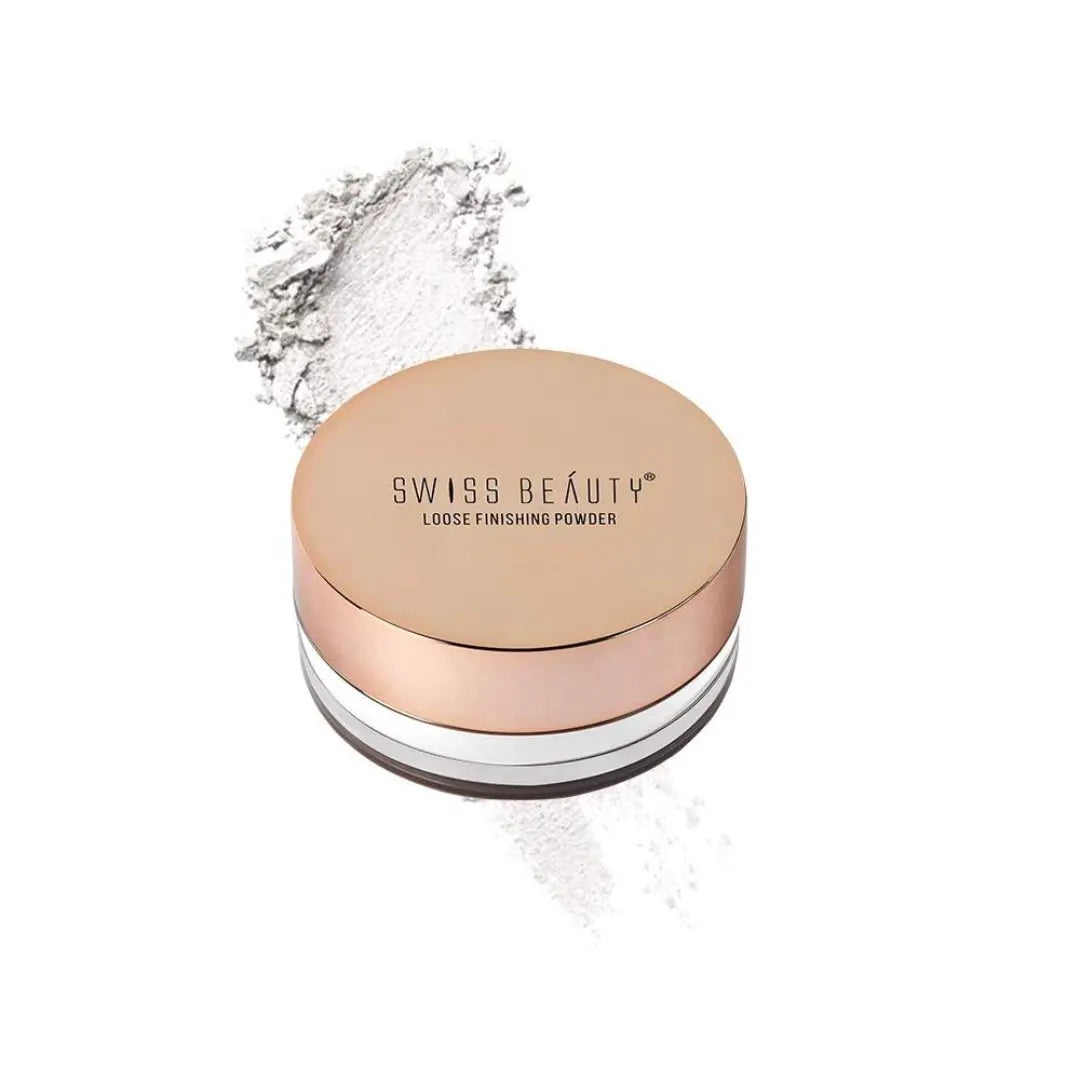 Swiss Beauty Ultra Fine Loose Finish Powder, Face Makeup, Shade-06 Transparent, 8gm