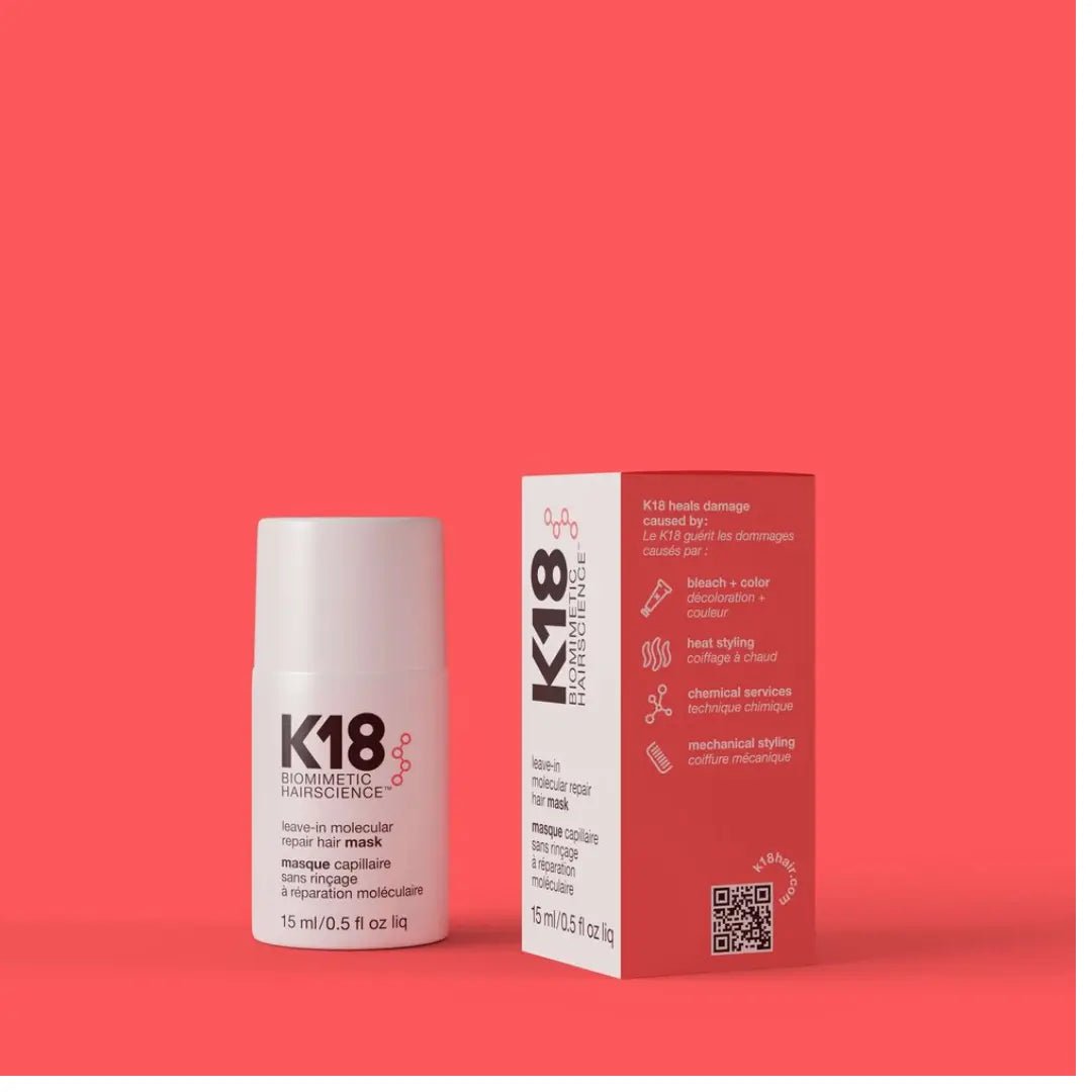 K18 Leave - In Repair Hair Mask Treatment To Repair Dry Or Damaged Hair - 4 Minutes To Reverse Hair Damage From Bleach, Color, Chemical Services And Heat,1 Count - Deals999