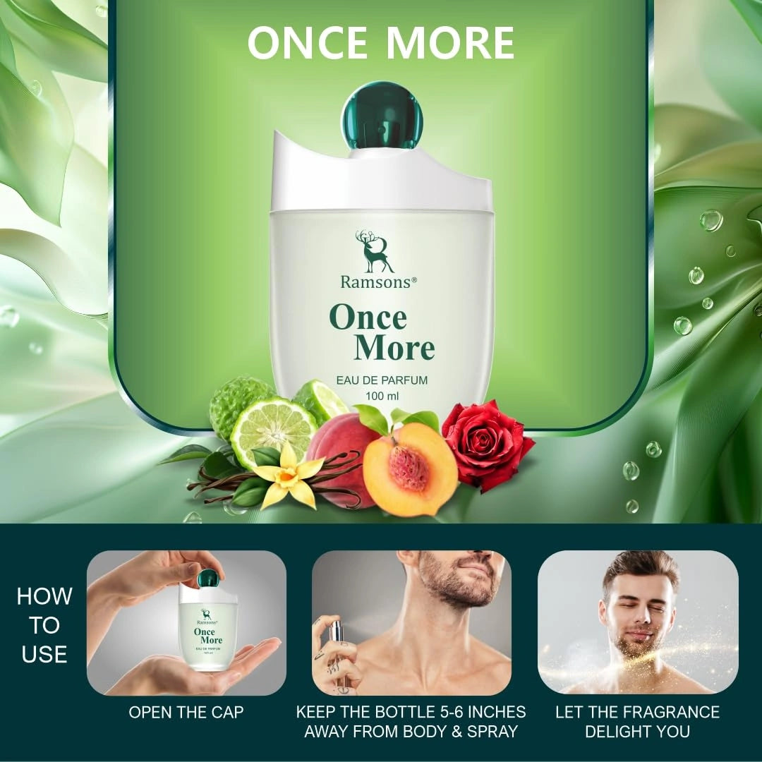 Ramsons - ONCE MORE Eau De Parfum | 100 ML | Perfume For Men