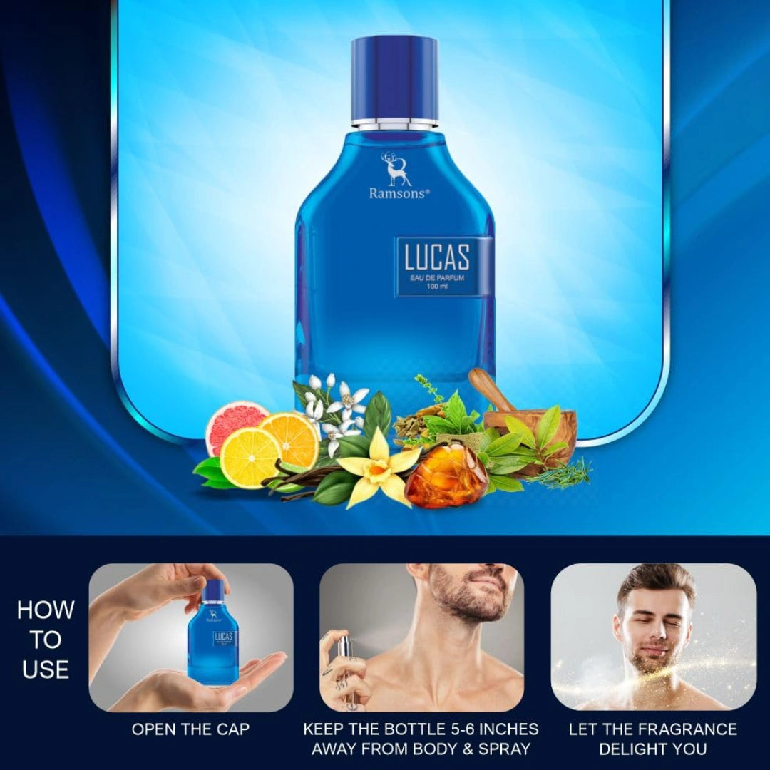 Ramsons Lucas Perfume Spray for Men - 100ml