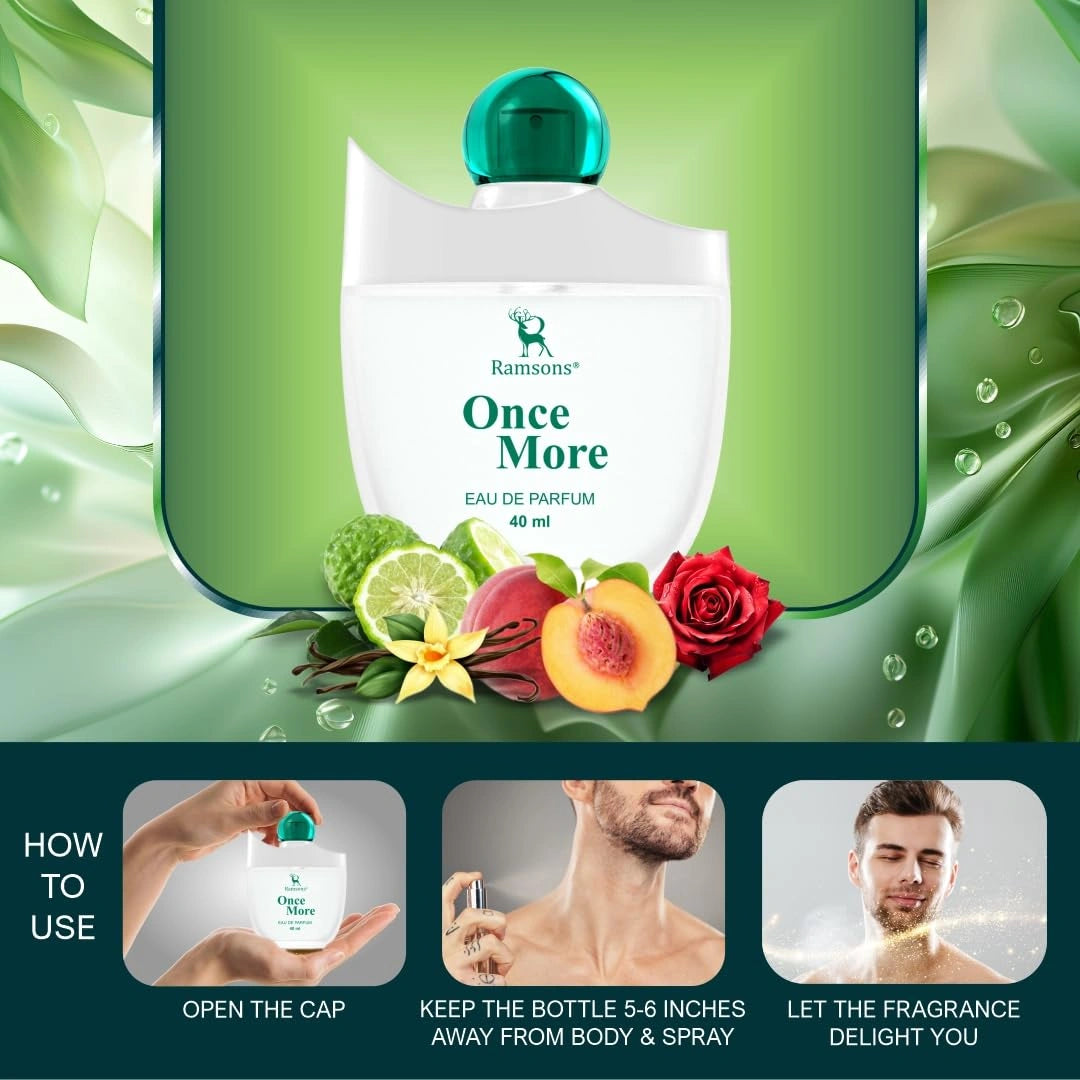 Ramsons - ONCE MORE Eau De Parfum | 40 ML | Perfume For Men