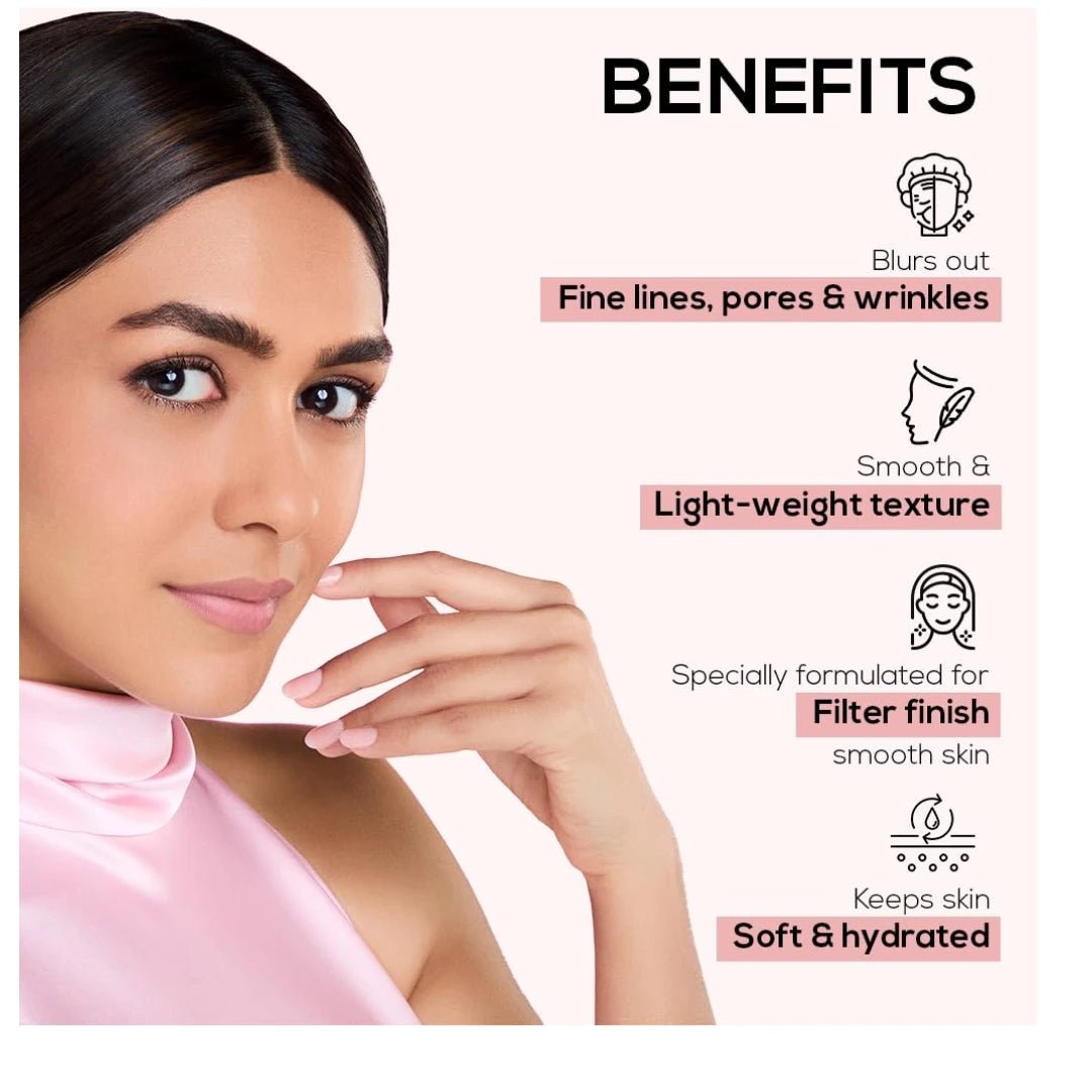 RENEE Bollywood Filter Face Primer 15gm| for a Flawless & Smooth Skin| Blurs Fine Lines, Wrinkles & Pores Instantly| Hydrating, Lightweight & Non - sticky| Cruelty - free - Deals999