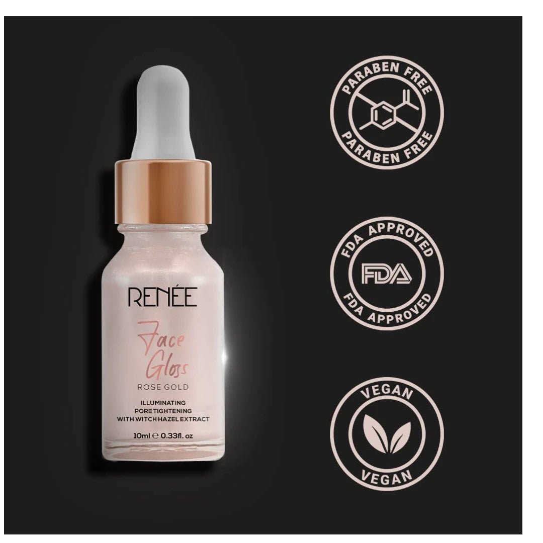 RENEE Face Gloss with Hyaluronic Acid - Rose Gold - Deals999