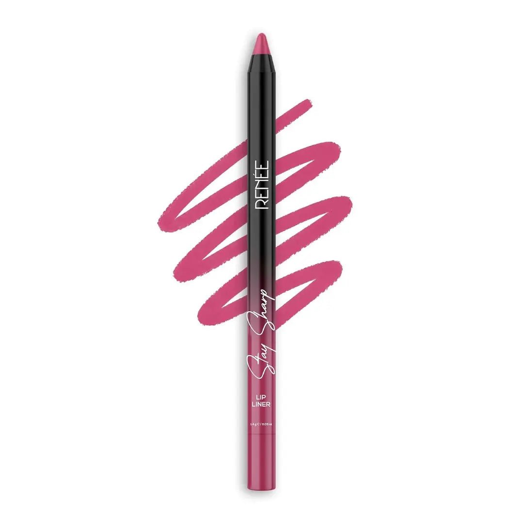 RENEE Stay Sharp Lip Liner- Pink Aura | Creamy, Matte Lip Liner, Rich Pigment | Waterproof & Smudge-Resistant, Non-Drying & Long-Lasting | Easy Glide, One-Swipe Application | 1.4g - Deals999