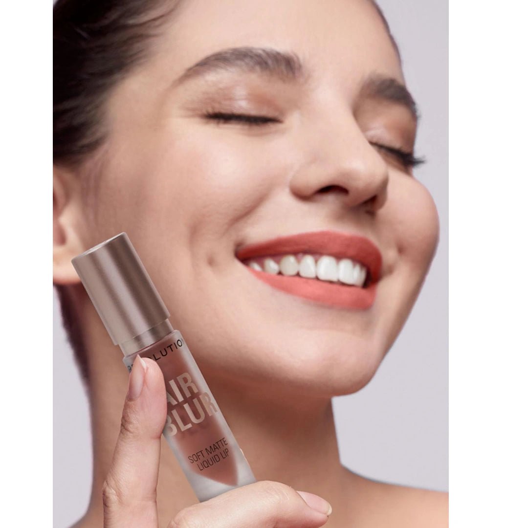 Revolution Air Blur Matte Liquid Lipstick - Whisper| Bold Color, Soft Focus Finish | Lightweight, Non - Drying, Transfer - Proof | Long - Lasting Velvet Matte Lipstick with Tear - Shaped Applicator - 3.5ml - Deals999