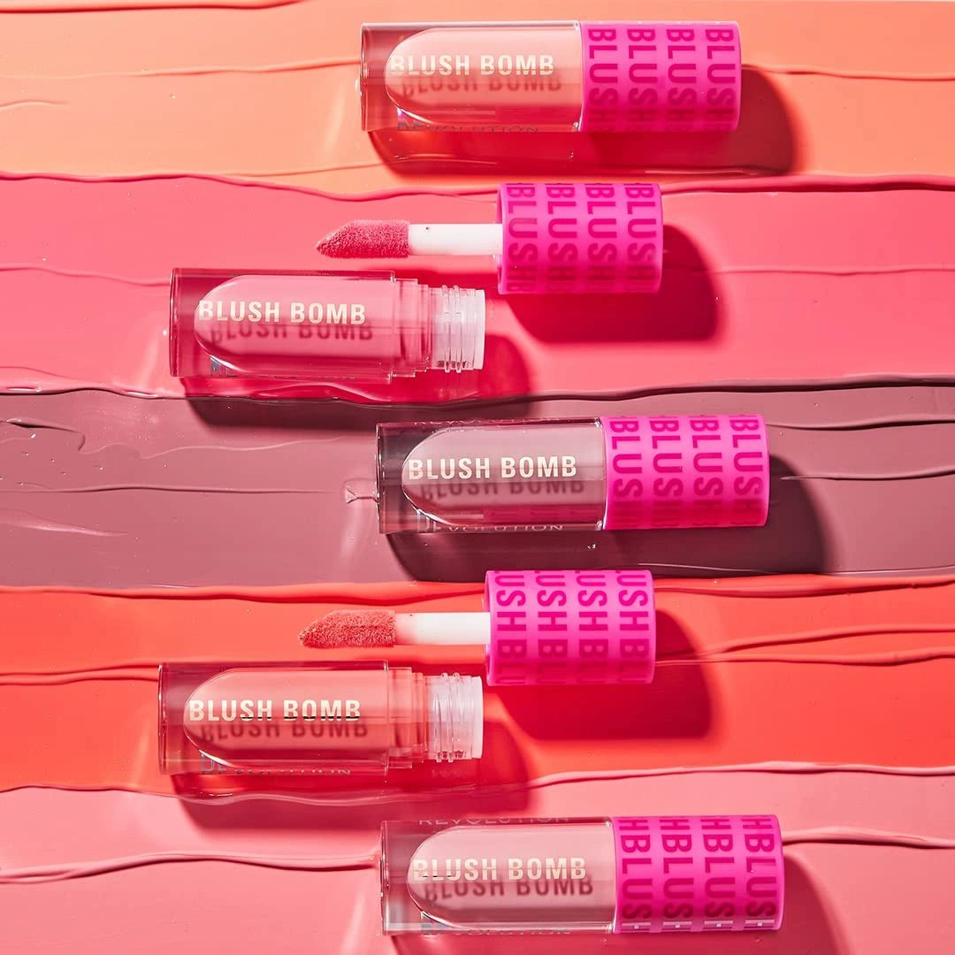 Revolution Blush Bomb Cream Blusher Savage Coral - Deals999