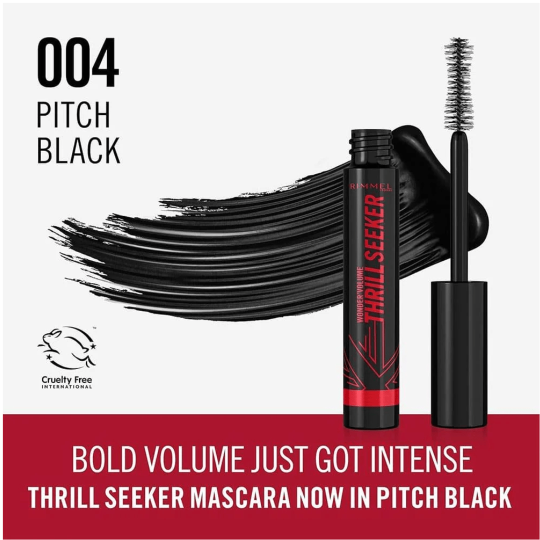 Rimmel London Wonder Volume Thrill Seeker Pitch Black Mascara - 8 Ml - Deals999