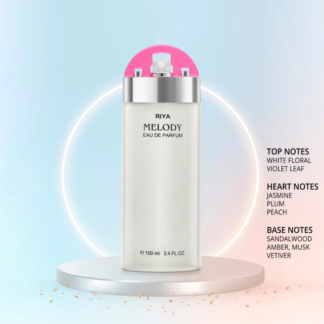 RIYA MELODY (Pink)| 100 ml Perfume for Women | Eau De Parfum with Long Lasting Fragrance