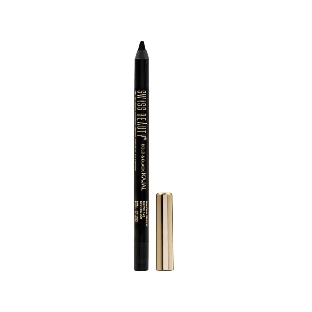 Swiss Beauty Bold & Black Kajal 24Hours Wear, Eye Makeup,