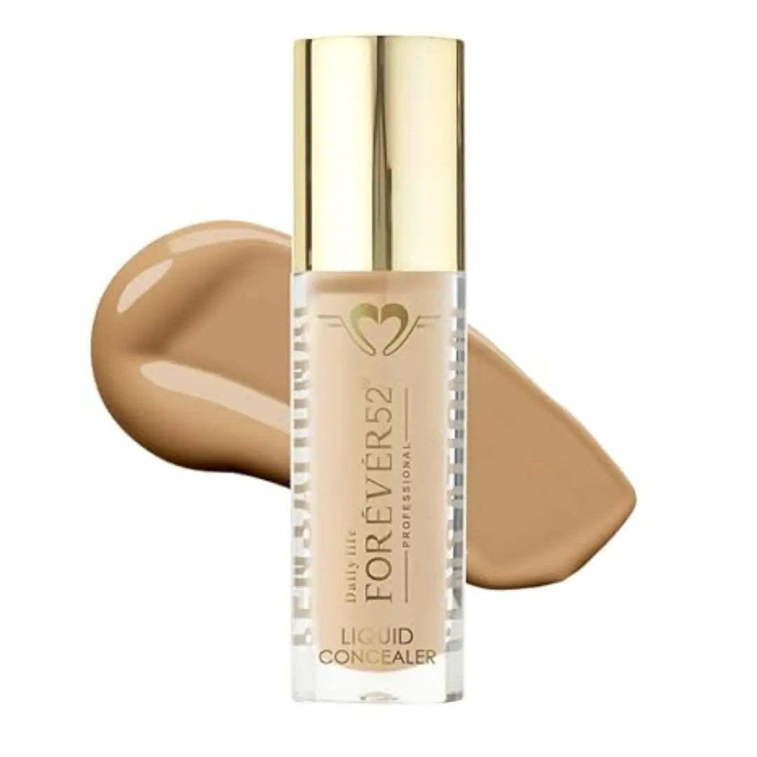 Daily Life Forever52 Sensational Liquid Concealer | Enriched with Hyaluronic Acid, Niacinamide & Vitamin E| Lightweight, Hydrating & Flawless Coverage for Dark Circles, Redness & Blemishes -Tan SNS 206