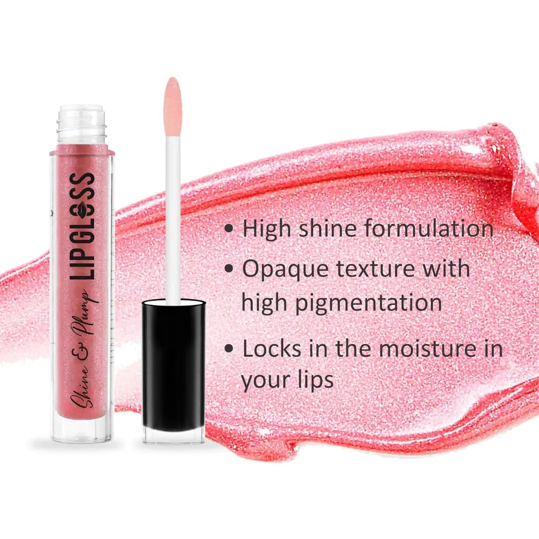 Swiss Beauty Shine & Plump Lip Gloss 04 Pretty Pink