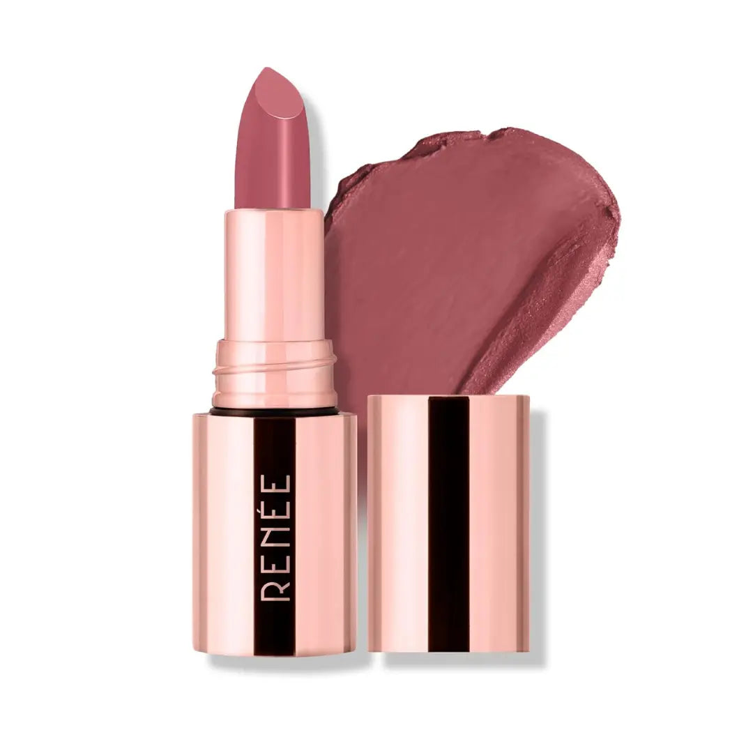 RENEE Everstay Matte Lipstick - Red Scarlet, Long Stay, Hydrating & Non-Drying, Smudge & Transfer Proof, Lightweight, Intense Pigment, Full Coverage, Vitamin E Infused, for All Occasions, 4.2g