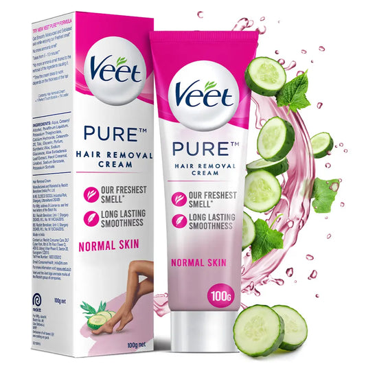 Veet Pure Hair Removal Cream for Women With No Ammonia Smell, Normal Skin (100g)