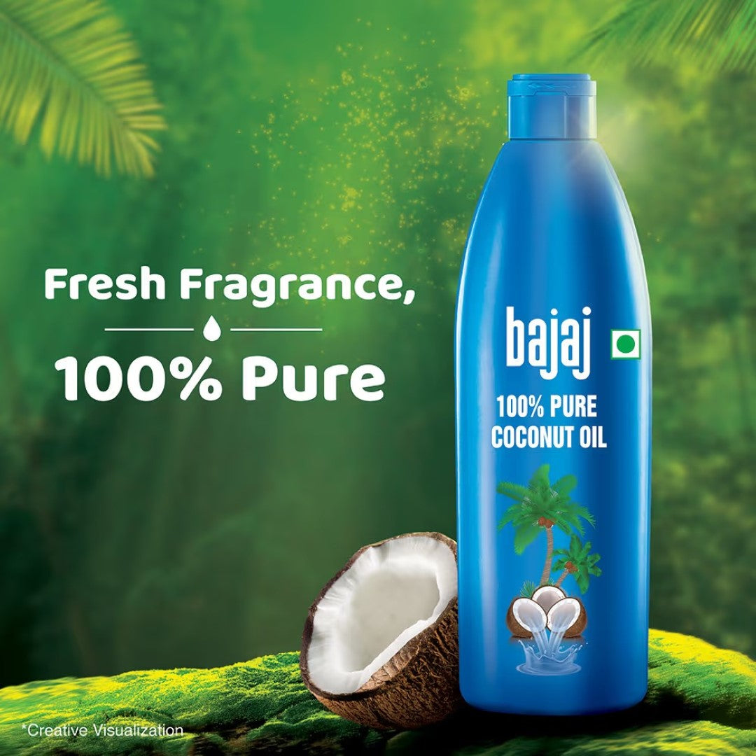 Bajaj Coconut 100% Pure Coconut Hair Oil (600ml)