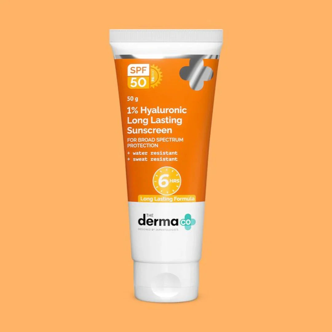 The Derma Co 1% Hyaluronic Long Lasting Sunscreen SPF 50 & PA++++  50 g