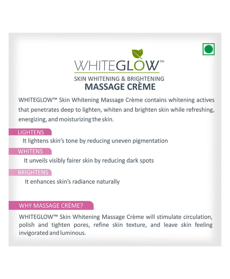 Lotus Herbals WhiteGlow Skin Whitening & Brightening Massage Cream - 60 gm