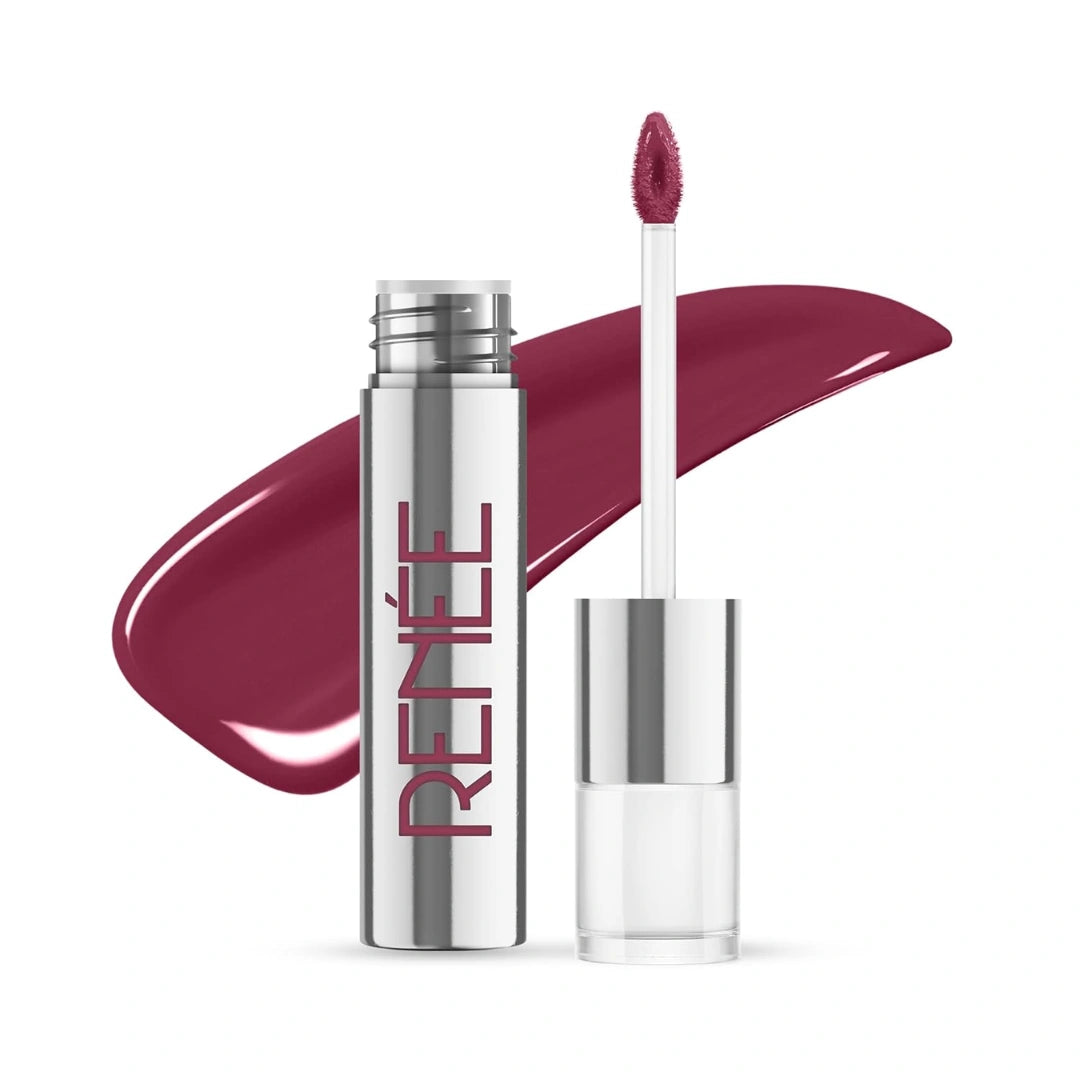 RENEE Gloss Stay Transfer-Proof Liquid Lip Color - Francesca 3.5ml, Rich Intense Payoff High Pigment Super Glossy Finish, Waterproof, Smudge-proof, Lasts Up To 12 Hours, Enriched with Vitamin E & C