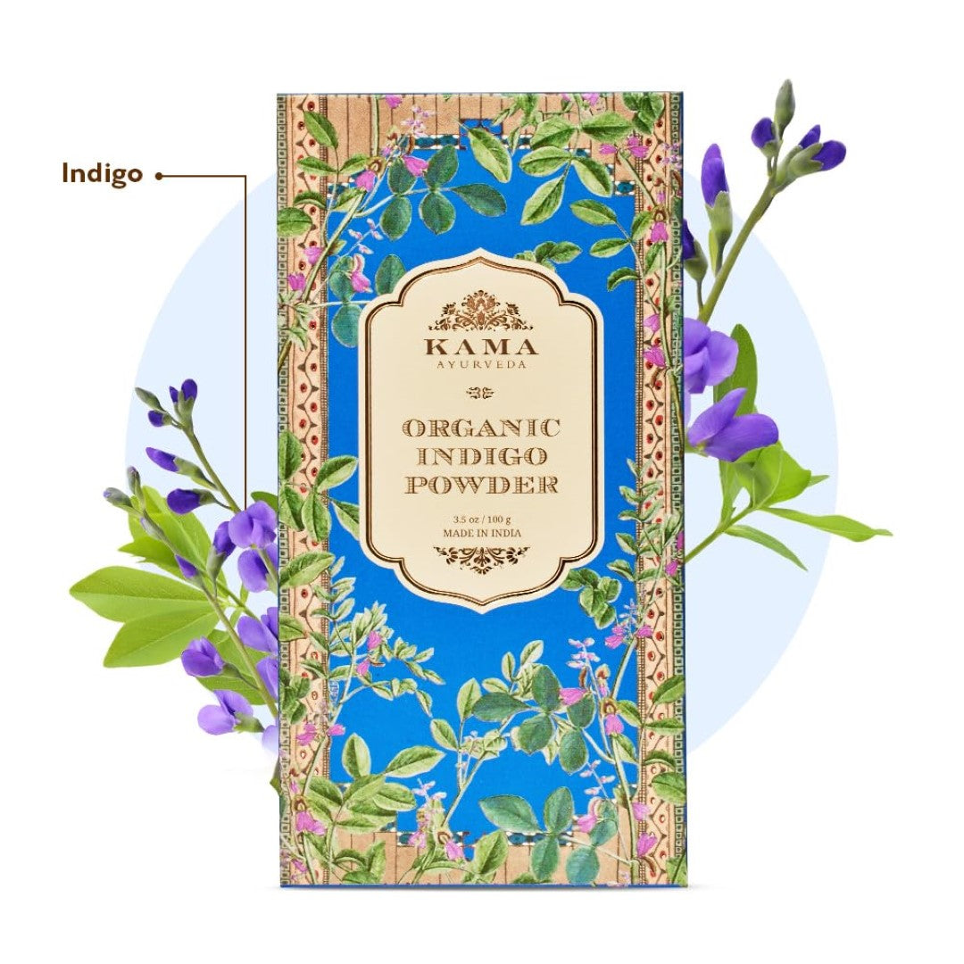 Kama Ayurveda Natural Organic Indigo Powder Hair Color Kit 100gm