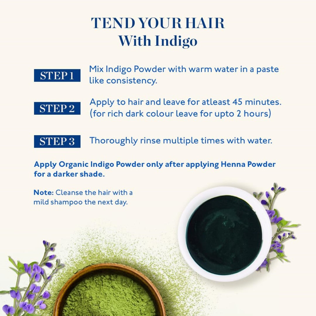 Kama Ayurveda Natural Organic Indigo Powder Hair Color Kit 100gm