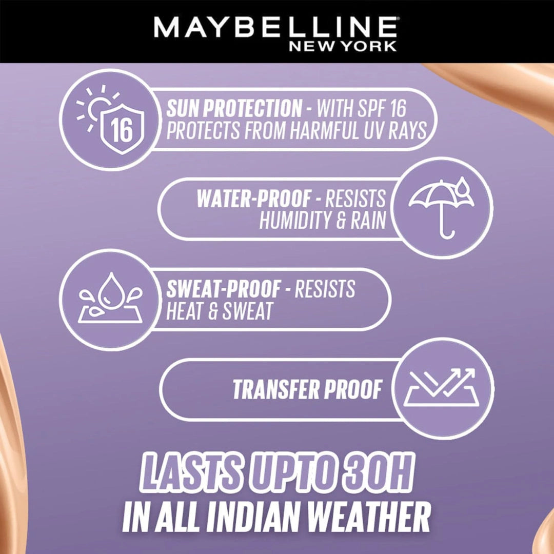 Maybelline New York Super Stay Lumi-Matte Liquid Foundation - 120, Up To 30H Long Wear, Water & Transfer Proof. SuperStay Lumi-Matte Liquid Foundation comes with Non-comedogenic & Vegan Formula | 35ml