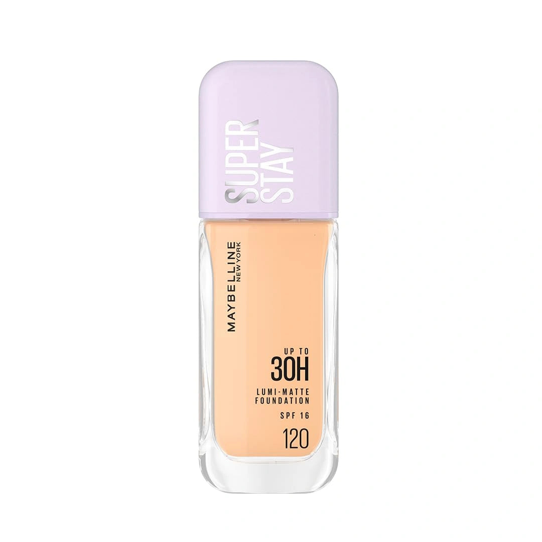 Maybelline New York Super Stay Lumi-Matte Liquid Foundation - 120, Up To 30H Long Wear, Water & Transfer Proof. SuperStay Lumi-Matte Liquid Foundation comes with Non-comedogenic & Vegan Formula | 35ml